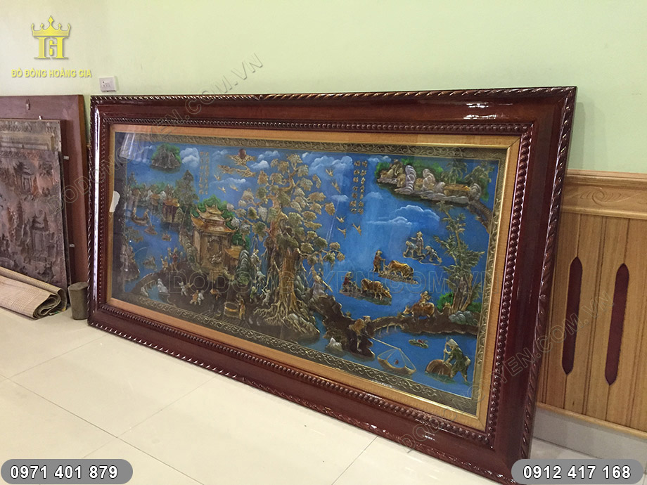 tranh đồng quê vẽ sơn dầu